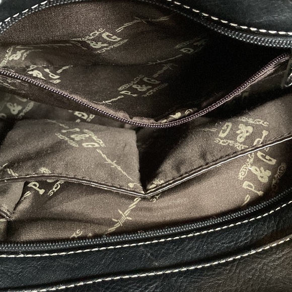 P & G Western Studded Black and teal Camo purse - Picture 10 of 11